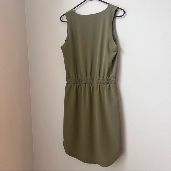 HYFVE Women's Olive Green Tie Waist Dress Size Medium - Picture 9 of 14